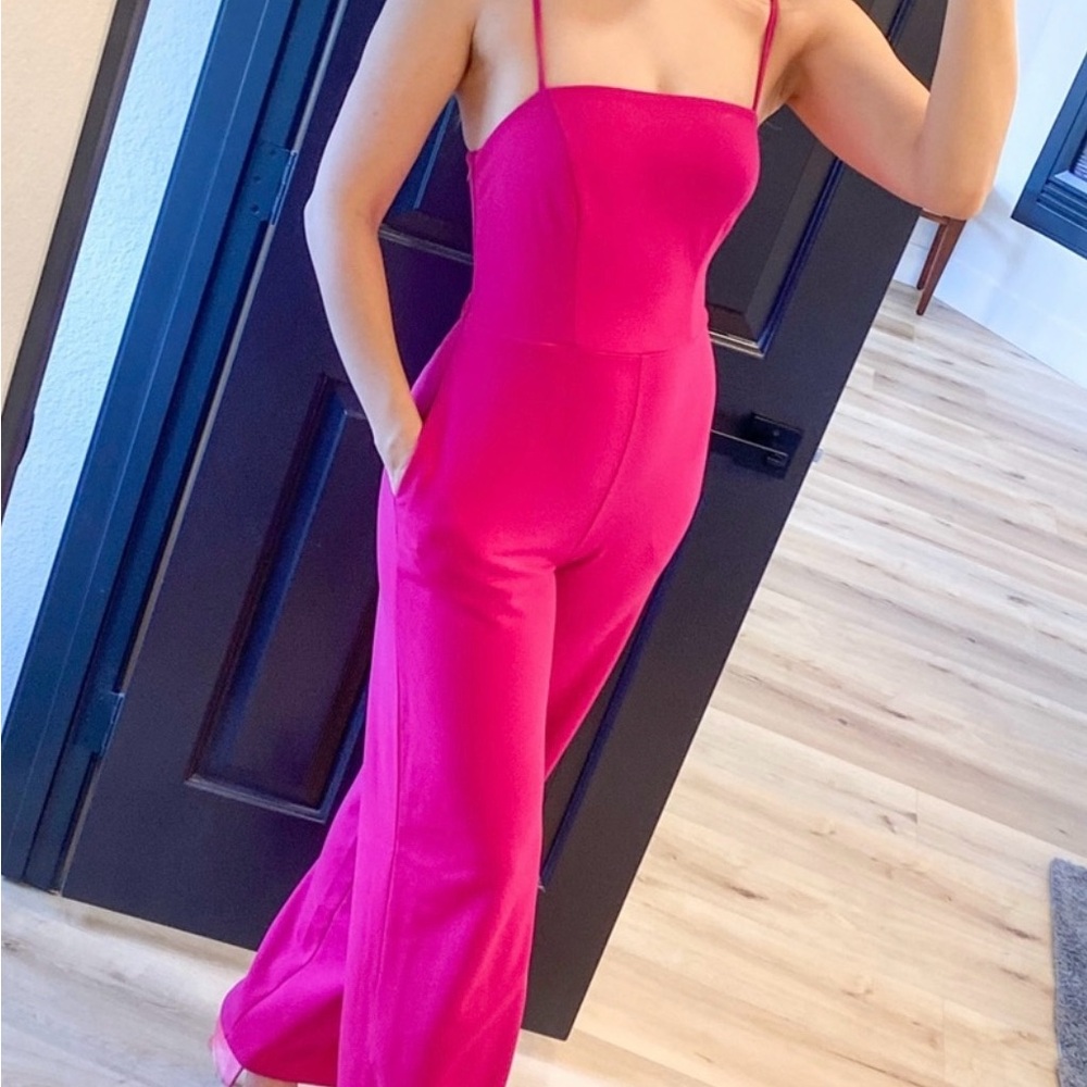 Crystal Sky Elegant Pink Jumpsuit